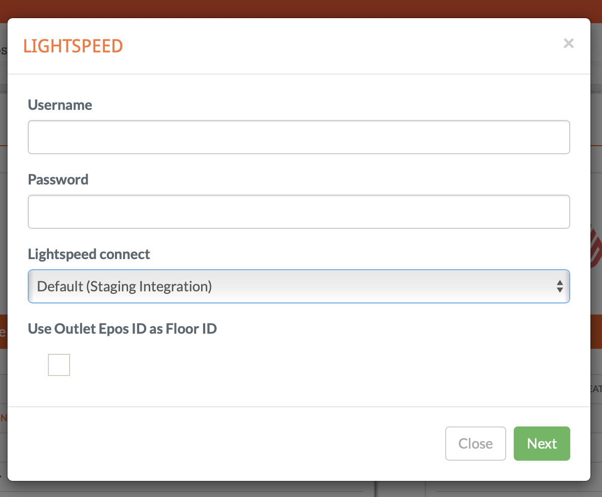Connect to Lightspeed LSeries